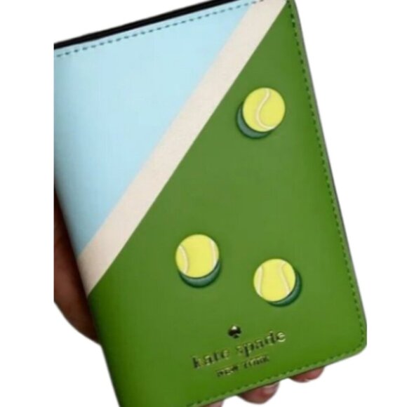 Kate Spade Grand Slam Passport Holder Tennis NWT - Picture 1 of 6